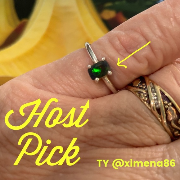 Black Ethiopian Opal Ring - 925 Sterling Silver - Size 5.5 - Picture 11 of 15